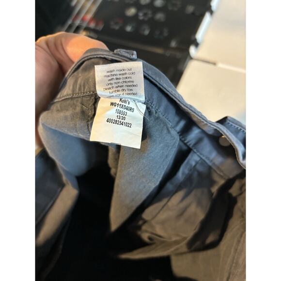 ELIZABETH AND JAMES BLUE PANTS SIZE 0 flat front BOOTCUT work wear casual - Picture 9 of 9